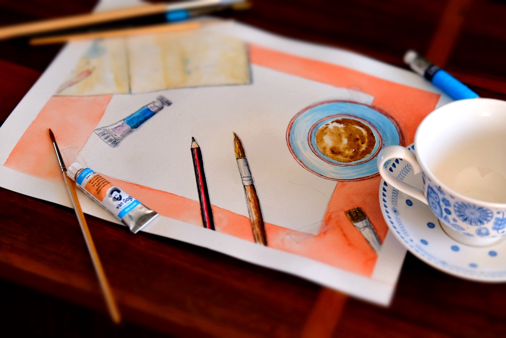 "Procrastination" Original artwork by Lisa Saul