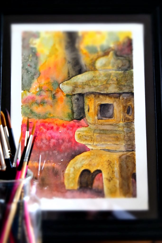 "Japanese Lantern" Original Artwork by Lisa Saul