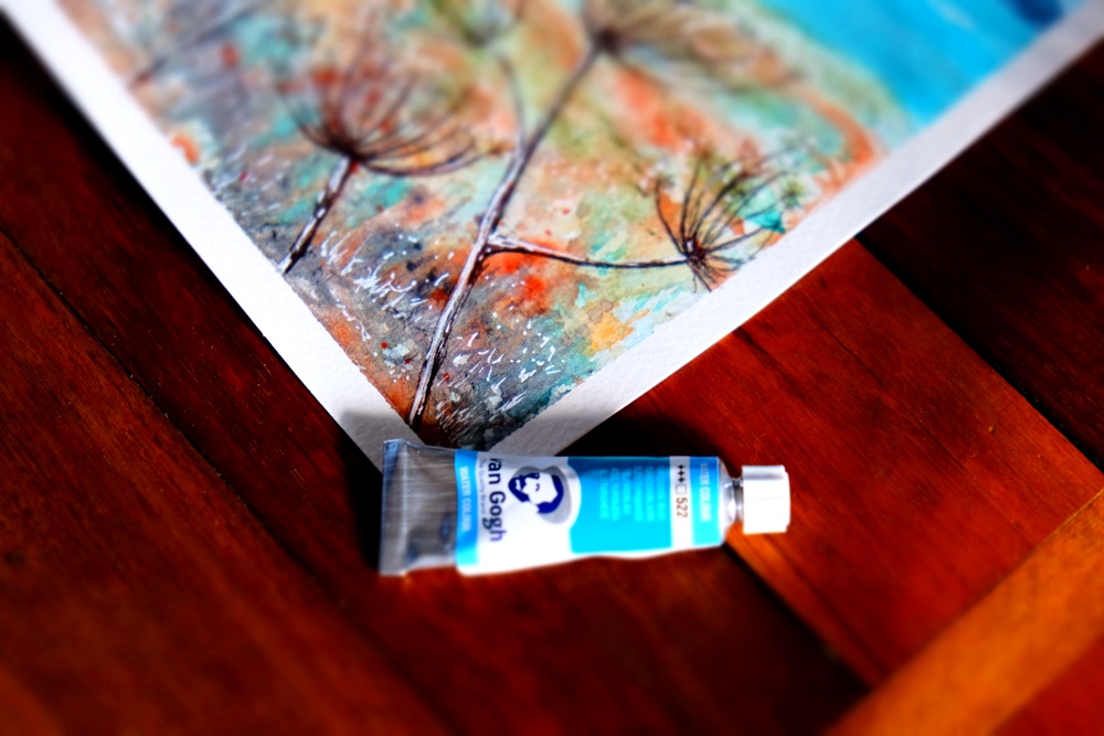 "Cow Parsley Coast" Original Art by Lisa Saul