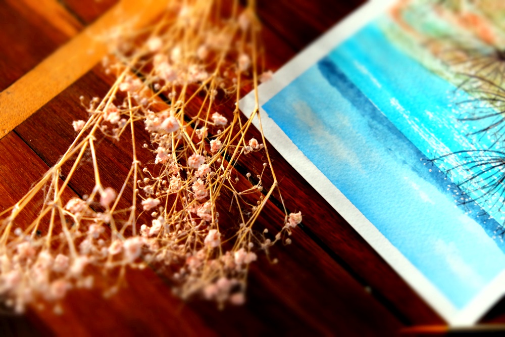 "Cow Parsley Coast" Original Art by Lisa Saul