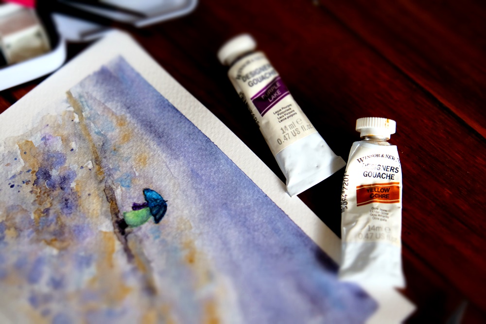 "An English Spring" Original Art by Lisa Saul.