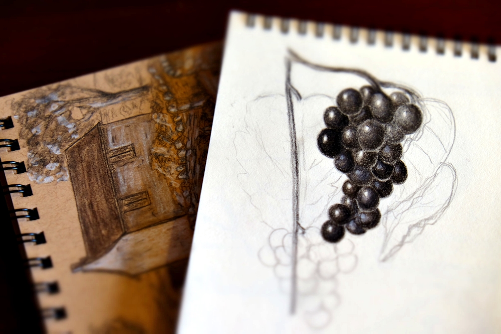 Rough sketches - original art by Lisa Saul