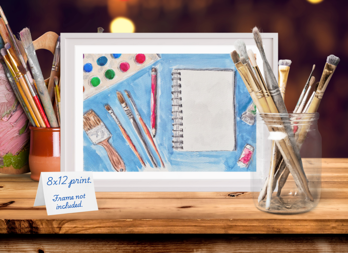Art Print: “Art Supplies Ready”