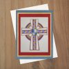 "Illuminated Celtic Cross": 10 Folded Cards (off-white envelopes)
