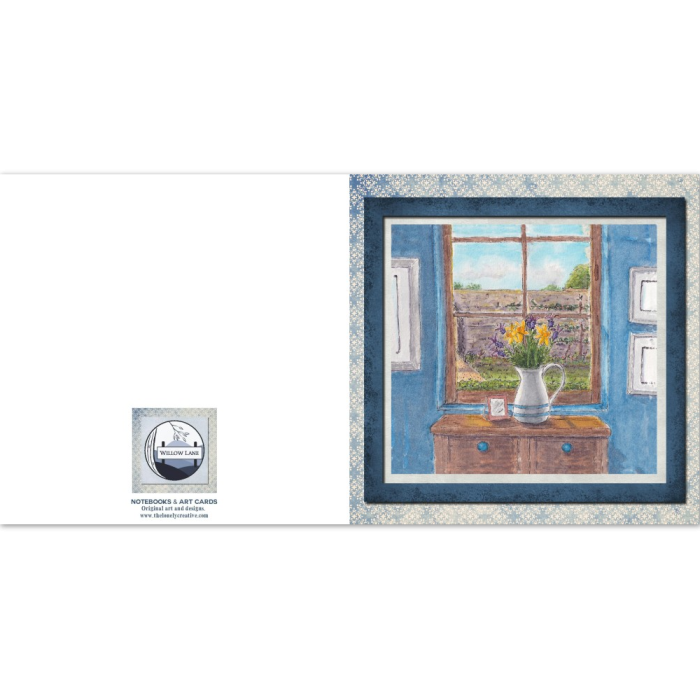 "Walled Garden Window": 10 Folded Cards (white envelopes) - Image 4