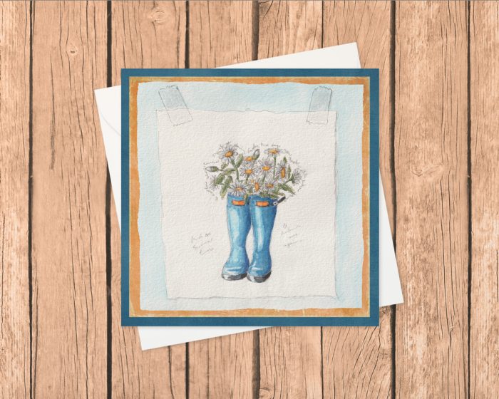 "Summer Turns to Autumn #2" (US & CA): 10 Folded Cards (white envelopes)