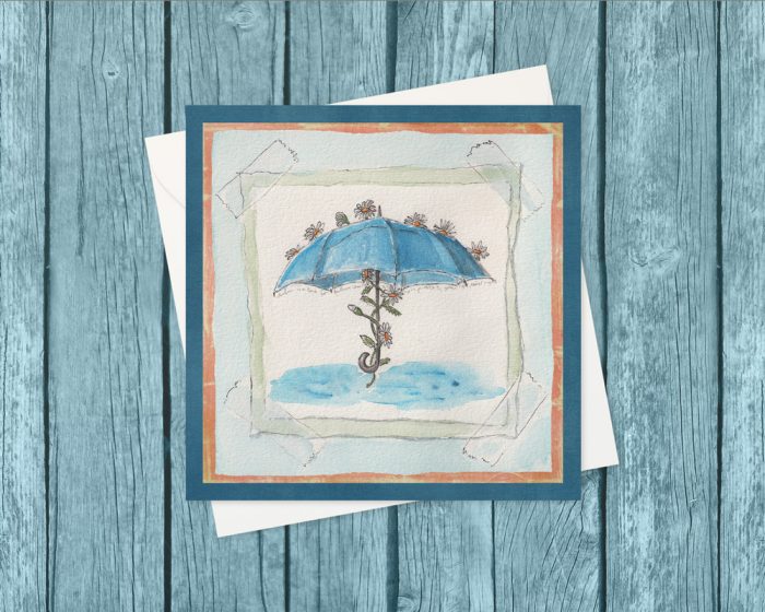 "Summer Turns to Autumn #1": 10 Folded Cards (off-white envelopes)