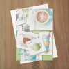 "Coffee and Journal Time" (US & CA): 10 Folded Cards (white envelopes)