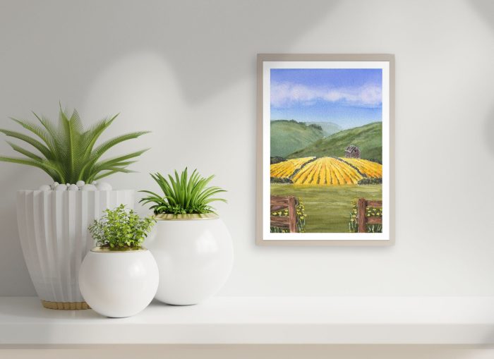 FRAMED Art Print: "Summer Gold"
