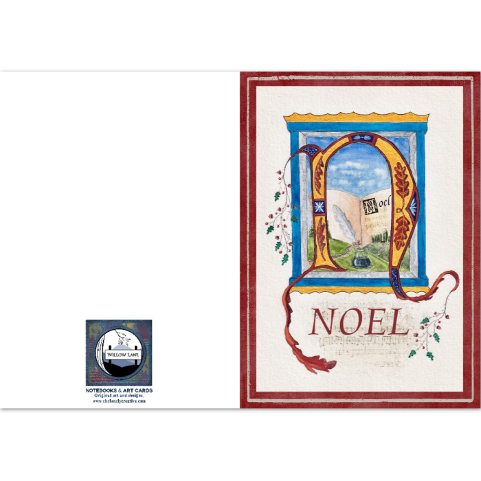 xmas "NOEL" (US & CA): 10 Folded Cards (white envelopes) - Image 3