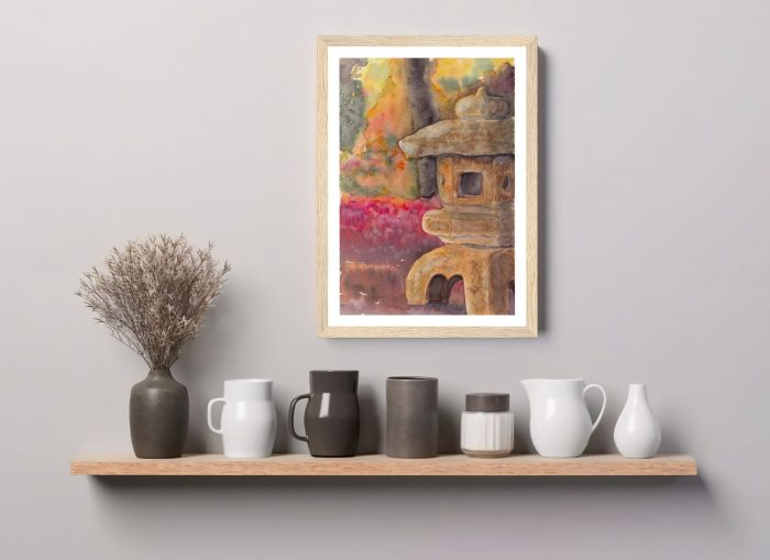 FRAMED Art Print: "Japanese Lantern"