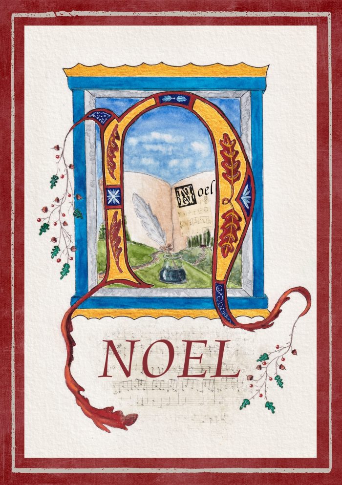 xmas "NOEL" (US & CA): 10 Folded Cards (white envelopes) - Image 4