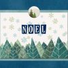 xmas "Winter Pines" (US & CA): 10 Folded Cards (white envelopes) - Image 3