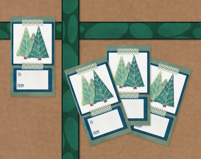 Gift Tags: “Folk Art Pines” (US & CA) - Image 3