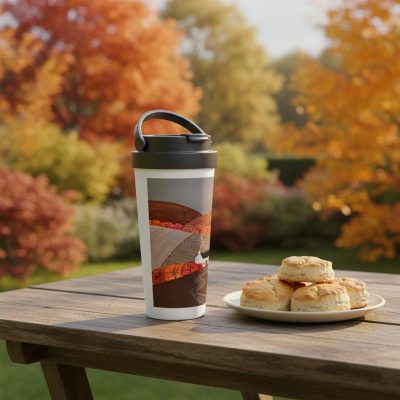 Stainless Steel Travel Mug: "Country Autumn #2"
