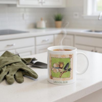 Ceramic Mug: Gardening Break