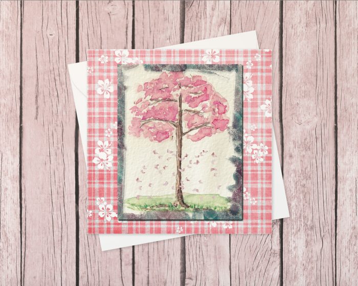 "Four Seasons: Spring" (US & CA): 10 Folded Cards (white envelopes)