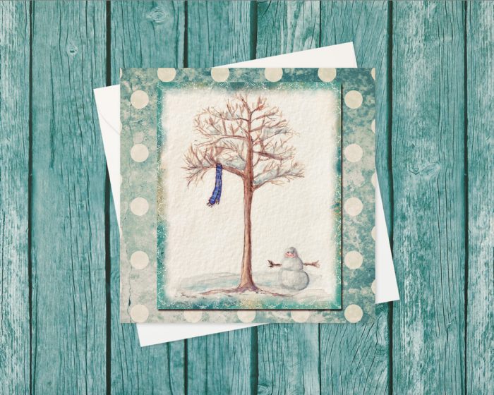 "Four Seasons: Winter" (US & CA): 10 Folded Cards (white envelopes)
