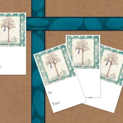 Snowman V2 Gift Tags - Vertical