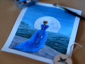 "The Universe Within" - Fantasy, metaphorical, watercolour, original art