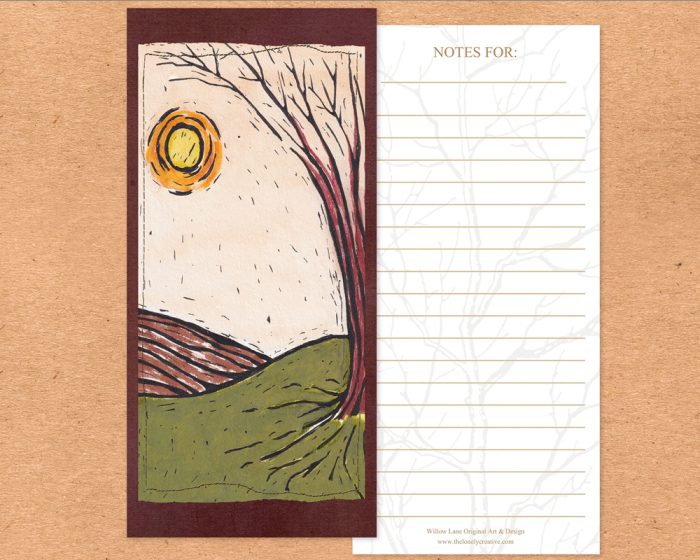 10 Bookmarks for Notetakers & Writers: “Winter Sun” - Brown