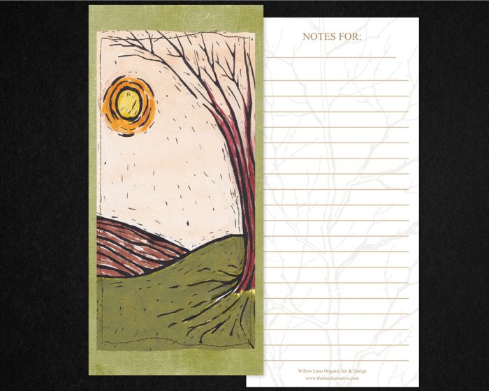 10 Bookmarks for Notetakers & Writers: “Winter Sun” - Green