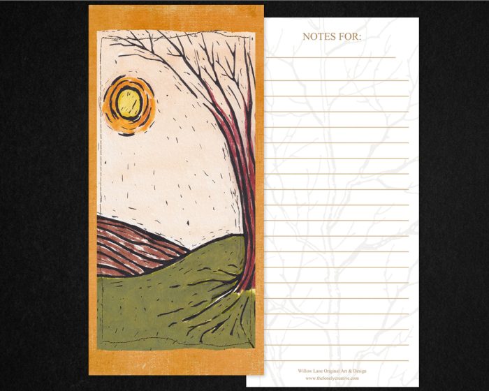 10 Bookmarks for Notetakers & Writers: “Winter Sun” - Orange