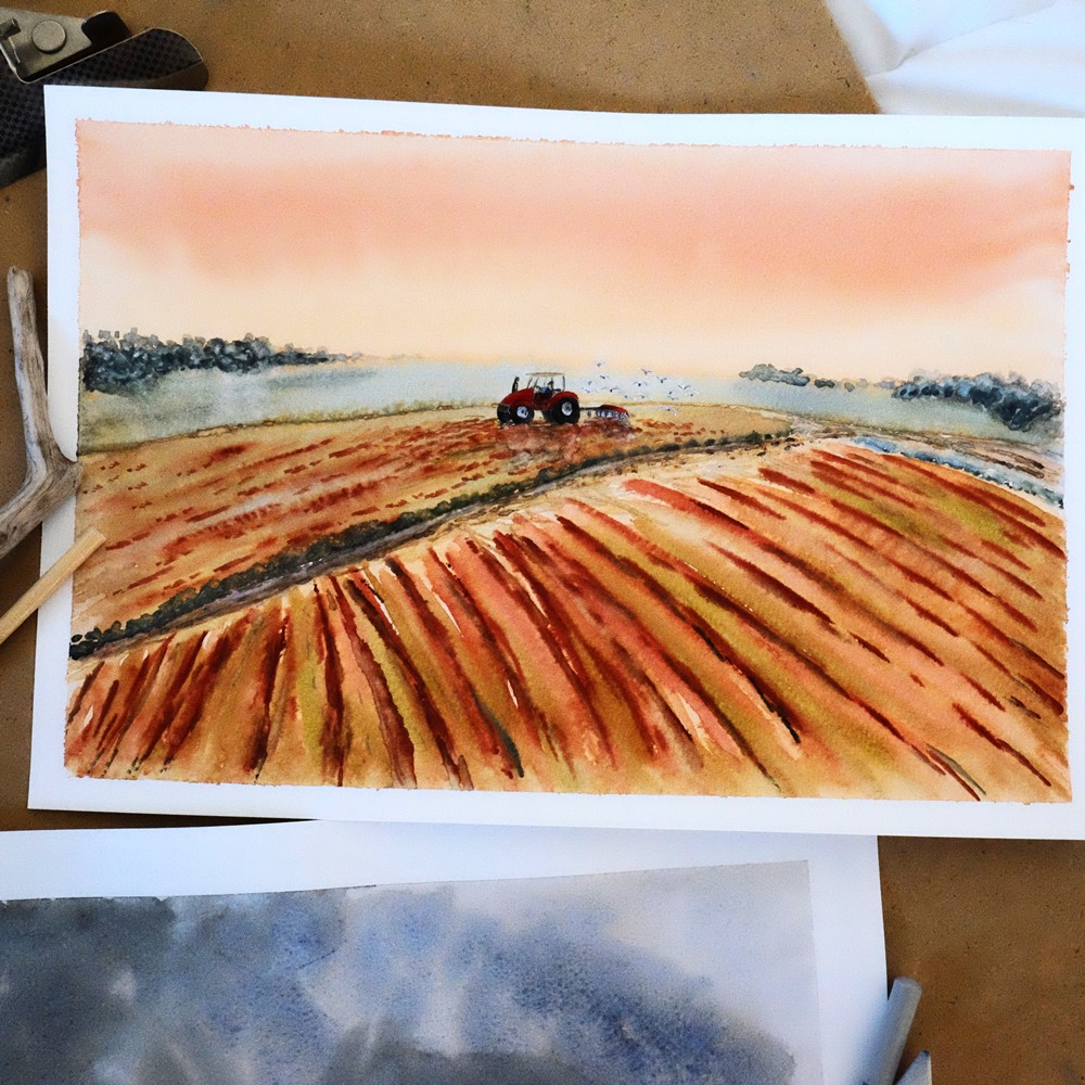 "Early Bird" - Original Art by Lisa Saul