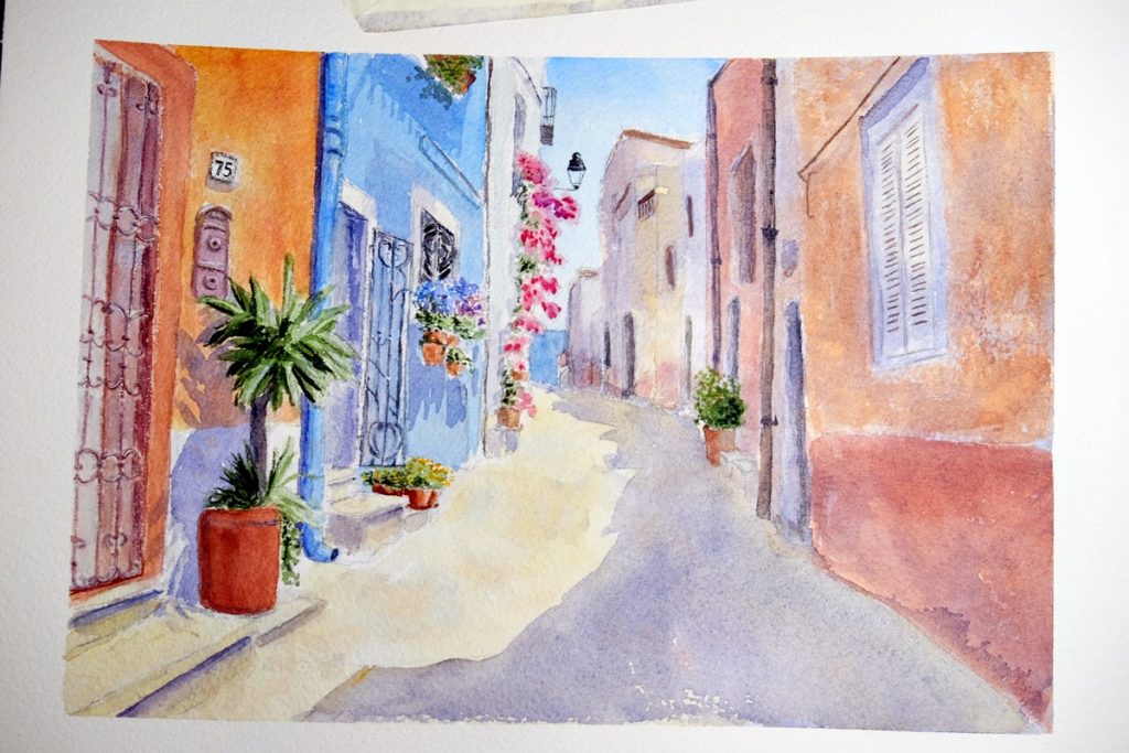 Original watercolour, art by Lisa Saul