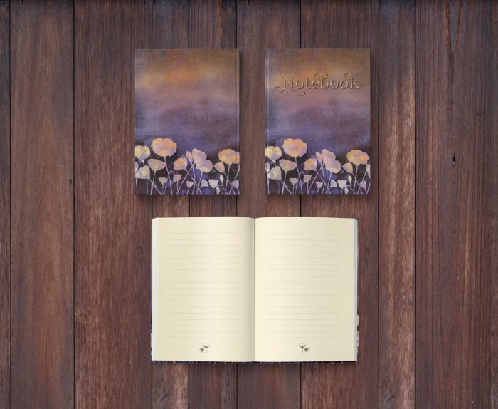 Peaceful Poppies - Notebook: Willow Lane Notebook #17