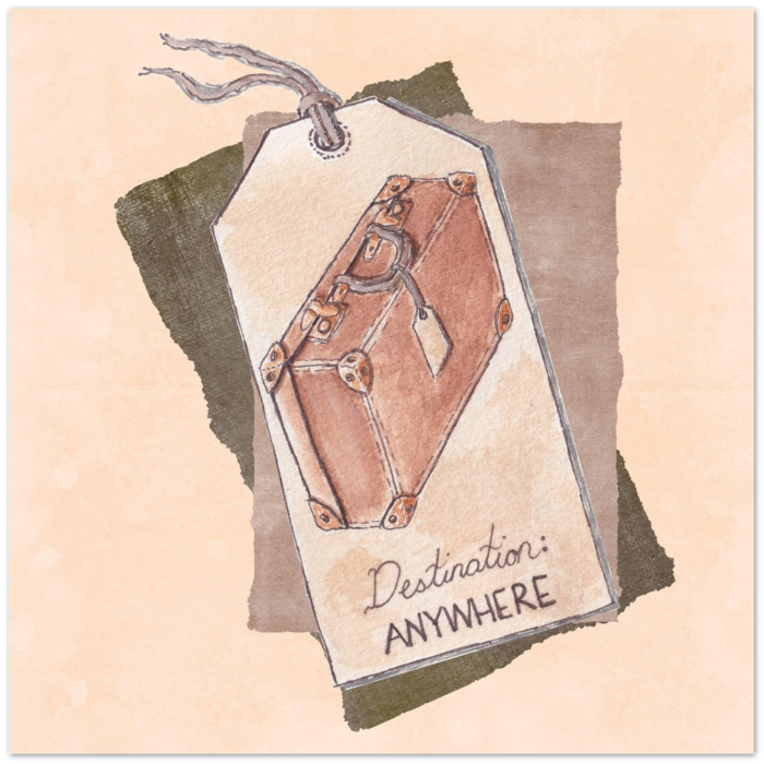 "Destination Anywhere": 10 Folded Cards (white envelopes) - Image 2