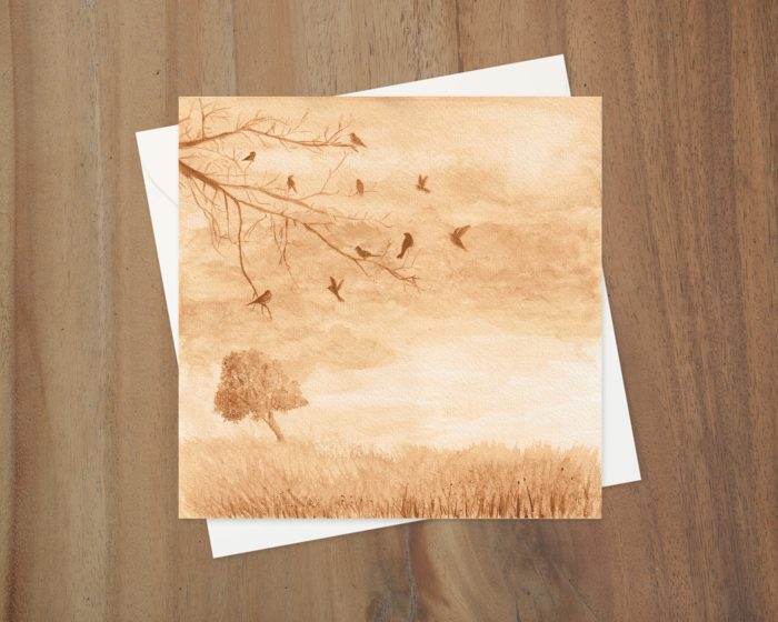 "Golden Hour": 10 Folded Cards (white envelopes)