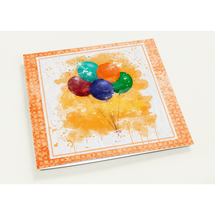 "Vintage Balloons": 10 Folded Cards (white envelopes) - Image 6