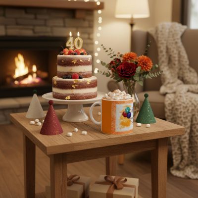 Ceramic Mug: "Vintage Balloons"