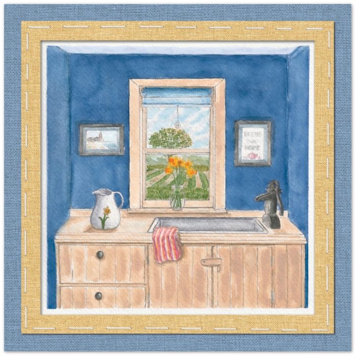 "Kitchen Window": 10 Folded Cards (white envelopes) - Image 5