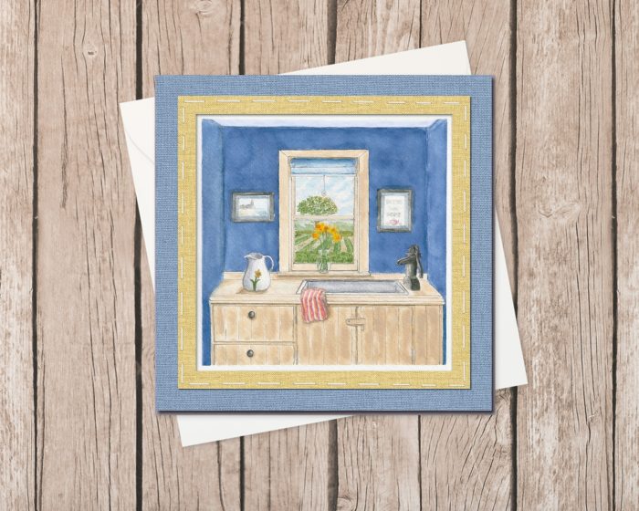 "Kitchen Window" (US & CA): 10 Folded Cards (white envelopes)