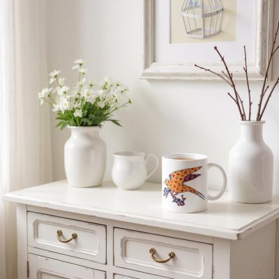 Ceramic Mug: "Patchwork Bird" v1