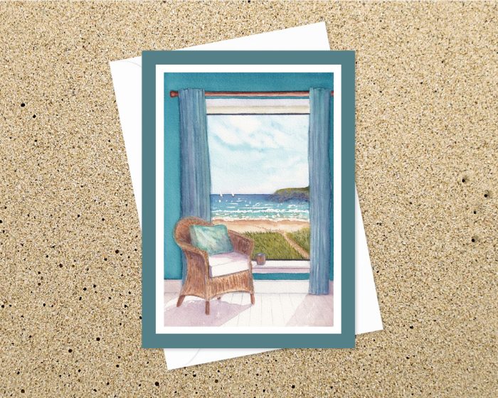 "Sea View": 10 Greeting Cards (US & CA)