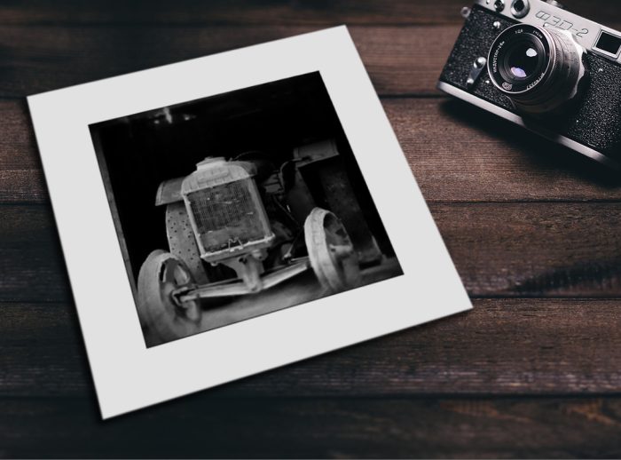 "Old Tractor": 10 Folded Cards (white envelopes)