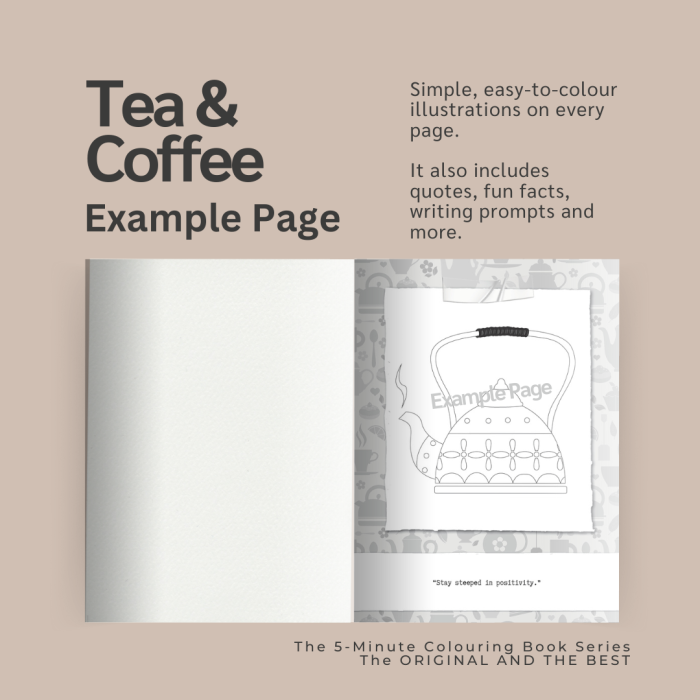 The 5-Minute Colouring Book Series: Tea and Coffee - Image 4