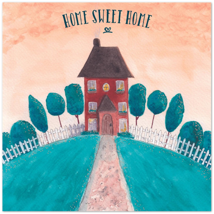 "Home Sweet Home" (US & CA): 10 Folded Cards (white envelopes) - Image 2