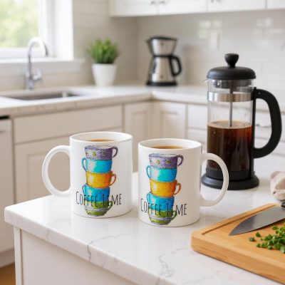 Ceramic Mug: Coffee Time