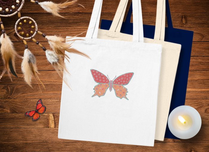 Tote Bag - Patchwork Butterfly