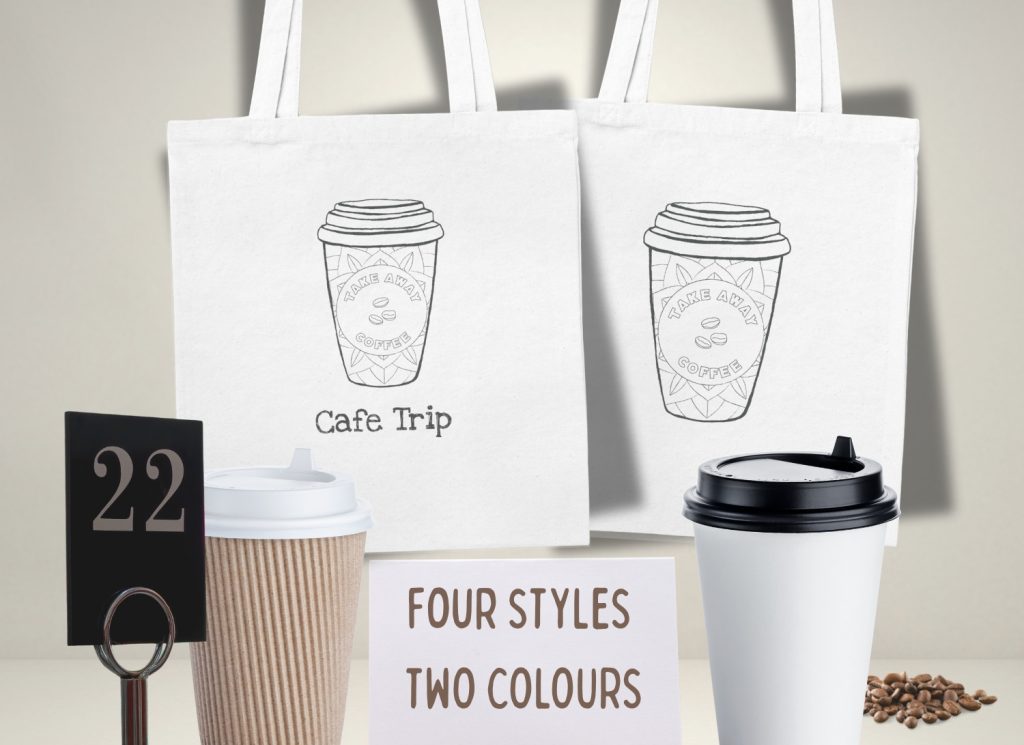Tote Bag: Cafe Trip Bag