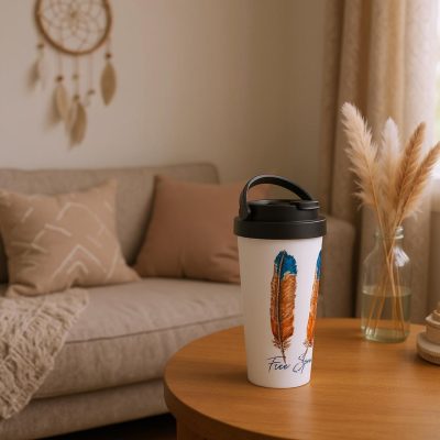 Stainless Steel Travel Mug: "Free Spirit"