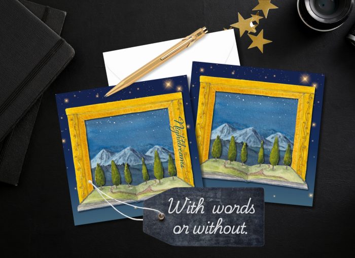 "Nightdreams": 10 Folded Cards (white envelopes)