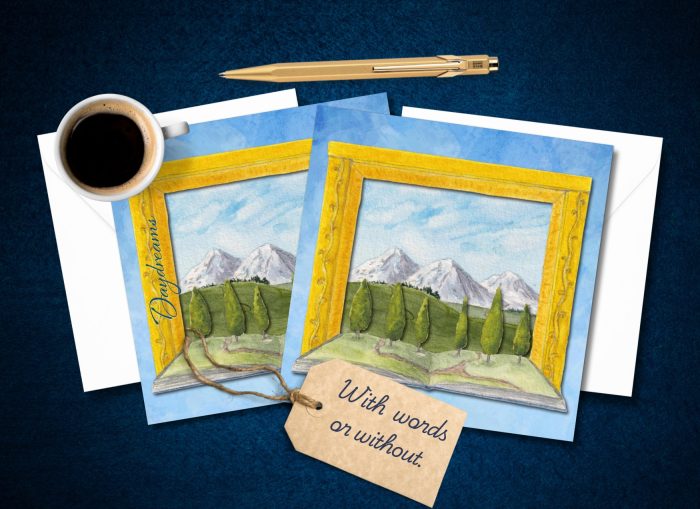 "Daydreams": 10 Folded Cards (white envelopes)
