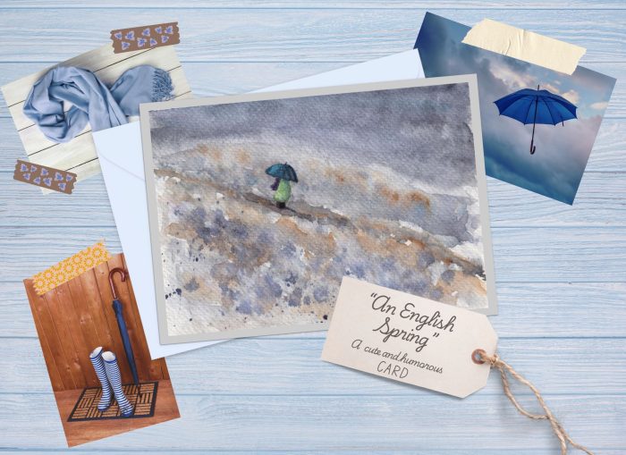 "An English Spring" (US & CA): 10 Folded Cards (white envelopes)