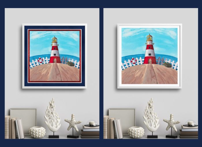 FRAMED Art Print: House on the Hill Series - "Light and Life House" - Image 2