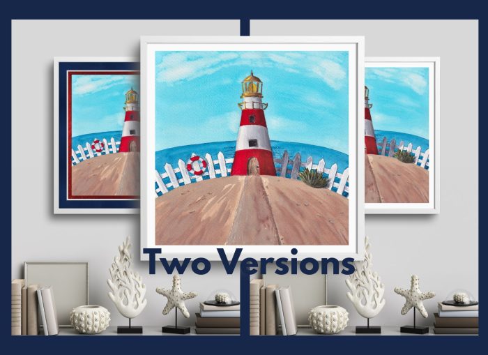 FRAMED Art Print: House on the Hill Series - "Light and Life House"